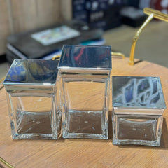 3 Piece Acrylic Jar Set D-2