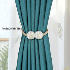 2 Pcs Curtain Holders Punch-Free Thick Rope