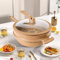 2 in 1 Pressure Steamer Wok