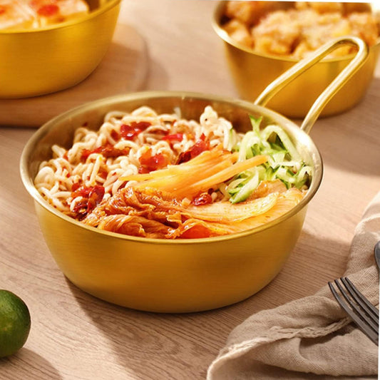 Stainless Steel Golden Rice Bowl