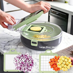 9 IN 1 MULTIFUNCTION VEGETABLE CUTTER-Minor Damage