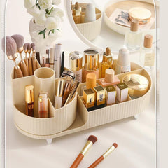 Portable Cosmetic Display Organizer-Offwhite
