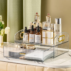 2-Tier Luxury Makeup Box-White