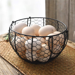 Metal Wire Egg Storage Basket