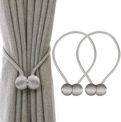 2PCS/Pair Magnetic Curtain Tiebacks (Grey)