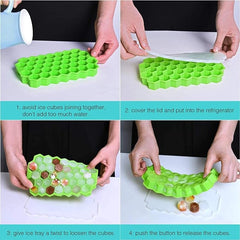 Silicone Ice Cube Molds with Lid