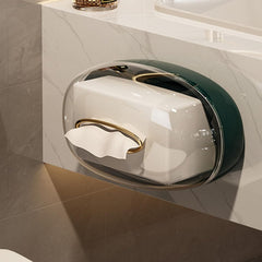 Acrylic Luxury Wall Mounted Tissue Box-Green