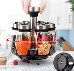 6in1 360 degree Rotating Seasoning Spice Jar Set