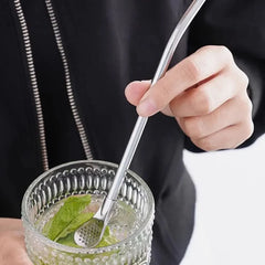 Steel Filter Spoon Straw -1Pc