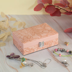Single Layer Leather Jewelry Organizer