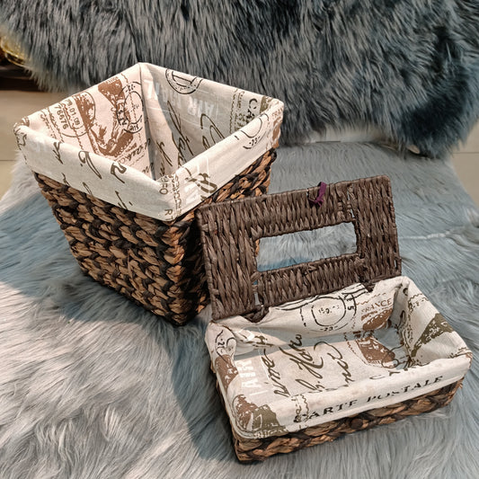 Dustbin + Tissue Box Set