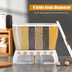 6 Grids Cereal Beans Dispenser
