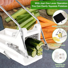 Potato Cutter French Fries Slicer -White