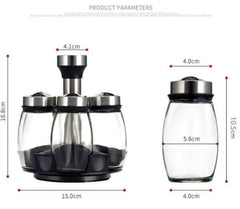 6in1 360 degree Rotating Seasoning Spice Jar Set