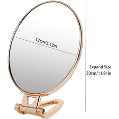 Double Sided Makeup Mirror -Oval