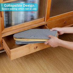 Foldable Laundry Storage Basket Grey-L