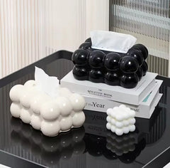 Bubble Shape Tissue Box-Black