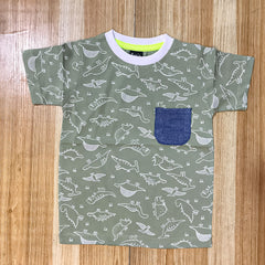 Dinosaur-olive T-Shirt