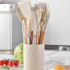 12 PCS Silicone Cooking Utensils Set-Large