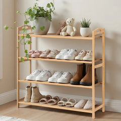 4 Tier Wooden Shoe Rack