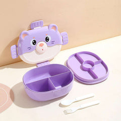 Cartoon Design Lucnh Box-Purple