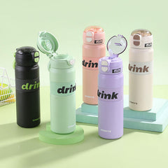 Dual Drink Water Bottle-Purple