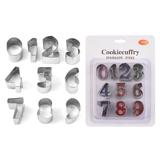 0 TO 9 Cookie Cutter Small