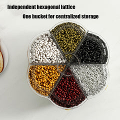 6 Compartment Grain Storage Box Large -Green