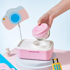 Camera Design Bento Lunch Box-Pink