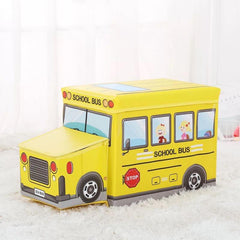 School Bus Design Storage Box-Yellow