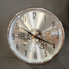 Gears Wall Clock (Silver)