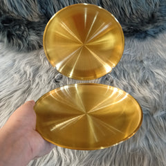 Round Gold Dinner Plate (23cm)