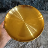 Round Gold Dinner Plate (27cm)
