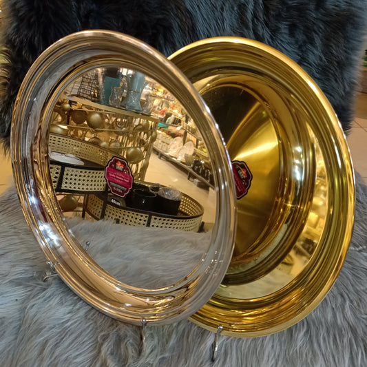 Round Golden Fruit Tray (40cm)