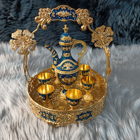 Metal Turkish Kehwa Set