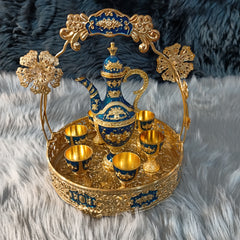 Metal Turkish Kehwa Set