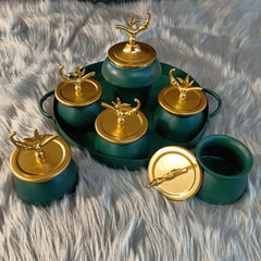 Metal Green Candy Set
