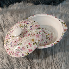 72 Pcs White Stone Double Glazed Dinner Set