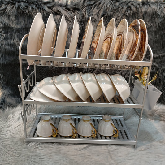 ALUMINIUM KITCHEN SINK RACK 3 LAYER