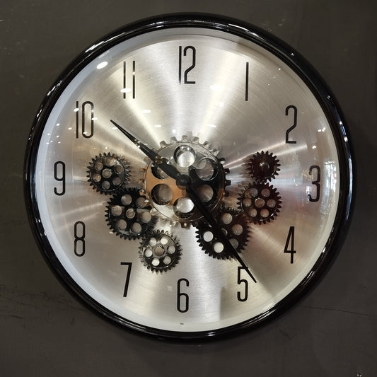 Gears Wall Clock (Black)