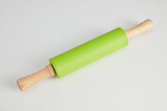 Wooden Handle Silicone Rolling Pin-Green