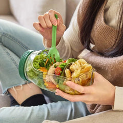 Plastic Sealed Storage Salad Jar