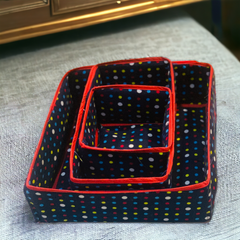 3 Pc Printed Storage Organizer