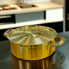 Stainless Steel Golden Casserole (28cm)