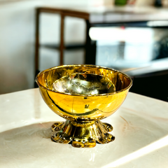 Golden Date Serving Bowl
