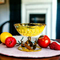 Golden Date Serving Bowl