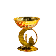 Golden Date Serving Bowl