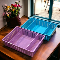 3 Partition Adjustable Basket (Large)