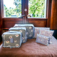 6 Pcs Waterproof Travel Storage Bag (Printed )