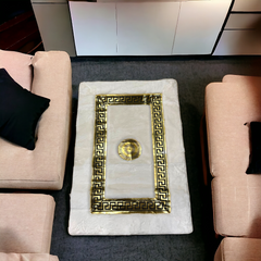 Versace Floor Mat-White (100*150)
